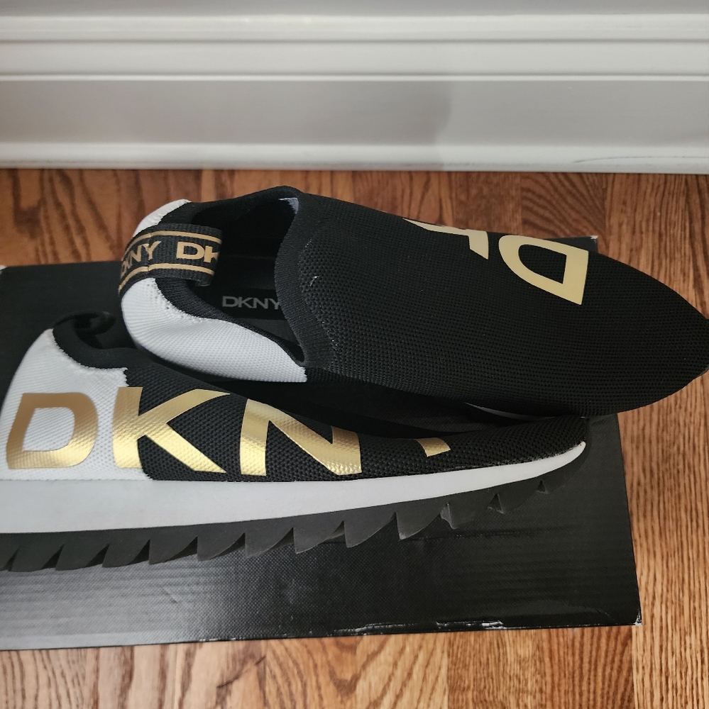 DKNY slide on sneakers